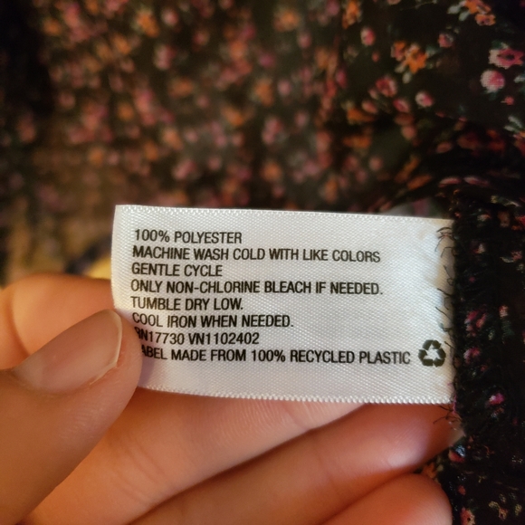 Xhiliration Sheer Button-Up Top - Picture 6 of 7